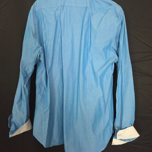 Express Designer Shirt With Graphic Cuffs Size Large - Picture 6 of 7